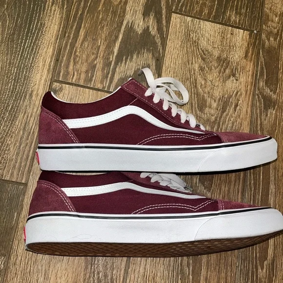Men’s Size 11 Vans Old Skool Maroon - Picture 5 of 5